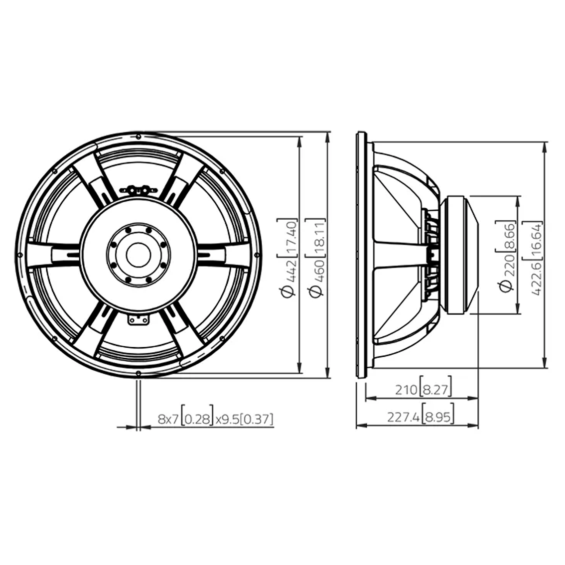 Bocina LAVOCE SAF184.03 3000W (Subwoofer)