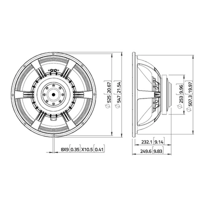 Bocina LAVOCE SAF214.50 4000W (Subwoofer)